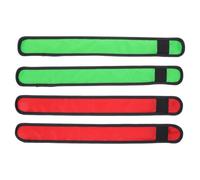 COMPUKAS 4pcs LED Horse Leg Wraps with Ankle Fixed Straps for Riding Safety, High Visibility Fabric Bands for Nighttime Equine Activities and Protective Support