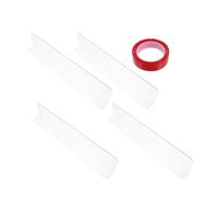 COMPUKAS 4Pcs Pet Proof Window Sill Protector 28X7Cm Plastic Anti-Scratch Guard for Dogs and Cats, Nano Adhesive Strip Included, Suitable for Preventing Claw Damage on Home Window Ledges