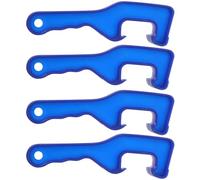 COMPUKAS 4pcs Plastic Bucket Lid Opener Tool for Gallon Bucket Container Lids with Easy to Open Design and Maximum Leverage, Blue Colour, for Fermentation and Concrete Applications