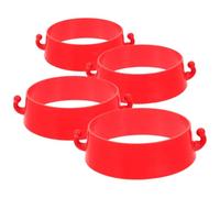 COMPUKAS 4pcs Plastic Cone Chain Connector Kits for Safety Cones and Traffic with Enhanced Stability and Versatile Use for Parking Management and Road Construction