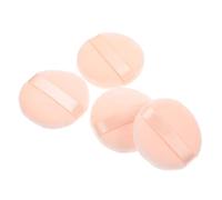 COMPUKAS 4pcs round Cotton Powder Puff Makeup Sponge Puff Gentle for Skin Hands Free Application Suitable for Salon and Home Use Soft Loose Powder