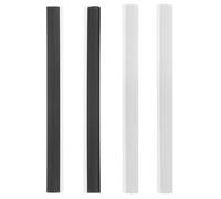 COMPUKAS 4pcs Rubber Edge Replacement Strips for Dustpan, Lightweight Portable Rubber Lip Accessories with Solid Rectangle Design, Suitable for Office and School Use