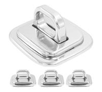 COMPUKAS 4pcs Security Anchor Base Plates for Laptop Cable Locks, Zinc Alloy Material with Secure Base Design and Universal Compatibility, for Library and Study Use
