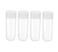 COMPUKAS 4pcs Transparent Electric Toothbrush Head Storage Case Portable Holder Box for Travel Home Office Compact Lightweight Organizer with Protective Material