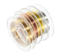 COMPUKAS 4rolls Nail Art Wire Fine Wire for Nail Decorations Art Embellishments