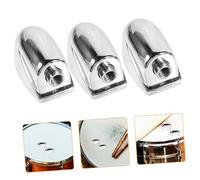 COMPUKAS 5 Pcs Single-end Snare Drum Lug Ear Claw Hooks, Silver Percussion Claw Hook Connectors for Drum Kit Replacement Accessories