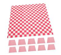 COMPUKAS 50 Sheets Greaseproof Food Wrapping Paper Liner Checkered Oil Resistant Sandwich Baking Multi Function Paper for Burgers Fries Desserts Party Snacks