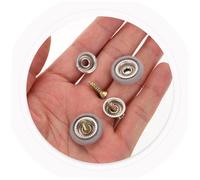 COMPUKAS 50pcs Car Headliner Button Kit Roof Liner Repair Buckles for Interior Ceiling Fixing Easy Installation with Durable Cloth and Material Gray