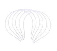 COMPUKAS 50pcs White Cloth Headband Accessory for Women with Dazzling Bright Luster, Elegant and Fashion Style Suitable for Everyday Use and Anniversaries