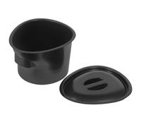 COMPUKAS 5l Portable Plastic Chamber Pot with Lid Contoured Design Simple Look Comfortable Urine Pot and Patients Bathroom Safety Essential