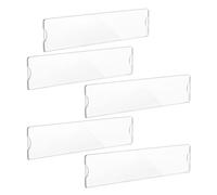 COMPUKAS 5pcs Acrylic Name Plate Brackets for Wall and Door, Sign Holder Frame with Impact Resistance and Easy to Change Design, for Office and School Use