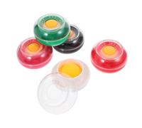 COMPUKAS 5pcs Finger Moistener Pads Set, Sponge Finger Wetting Gel for Counting Money, Non-Slip Fingertip Moisturizer in Red, Black, Green, Pink, White - Office Bank Cash Handling Tool