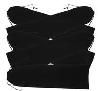 COMPUKAS 5pcs Portable Hair Curling Iron Drawstring Bags with Lint Material Protecting Hair Curling Irons from Breaking Suitable for Luggage and Houses Pouch
