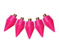 COMPUKAS 5Pcs Red Diamond Art Pen Wax Heads Set, Dual-Ended Nail Rhinestone Picker Tools, Gem Picker and Diamond Art Pen Refills for Nail Crafting and DIY Embroidery