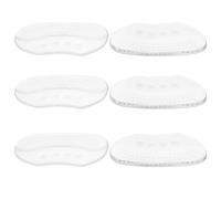 COMPUKAS 6 Pairs Transparent Silicone Heel Pads for Shoes Granular Anti-Slip Cushions for Blisters and Loose High Heels Self-Adhesive Foot Protectors Fit for Women and Men
