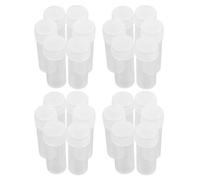 COMPUKAS 60pcs 5ml Plastic Sample Tubes with Screw Caps, Leak-proof and Robust Vials for Laboratory Use, Sealed Storage Tubes for Sample Testing and Educational Lab Work
