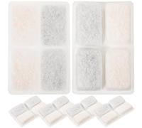 COMPUKAS 6pcs Activated Carbon Filter Elements for Pet Water Dispenser Cat Water Fountain Replacement Parts Made of Coconut Shell Material