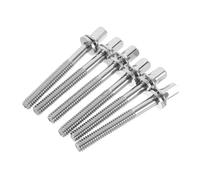 COMPUKAS 6pcs Drum Tension Rods Screws Bolts Washers for Percussion Instruments Snare Drum Tuning Kit Replacement Hardware Accessories