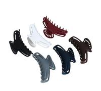 COMPUKAS 6pcs Durable Plastic Hair Claw Clips for Women Random Color Hair Accessories Simple Hollow Design for Elegant Hairstyles Practical Fashionable Random Color