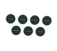COMPUKAS 7pcs Makeup Sponge Puff Set Wet and Dry Use Round Non-latex Facial Powder Puff Green for Foundation and Loose Powder Application