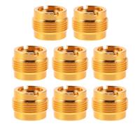 COMPUKAS 8pcs Metal Mic Stand Thread Adapter Set 3/8' Female to 5/8' Male with Noise Reduction and Wide Compatibility for Shock Mount Microphone Holder
