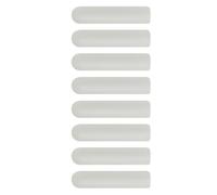 COMPUKAS 8pcs Noctilucent Plastic Shoelace Tips White 5mm X 22mm | Easy Install, Fine Craftsmanship, Long Lasting, 2 Sets 4 Pieces Each for Lace Ends