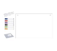 COMPUKAS Acrylic Dry Erase Board Hanging Dry Erase Board Easy to Clean Stylish Modern for Office and School Organizing Daily Life