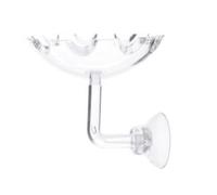 COMPUKAS Acrylic Shrimp Feeder Bowl High Transparency Crystal Feeding Dish for Freshwater and Saltwater Aquarium Shrimp Feeding Small Serving Bowl Neocaridina