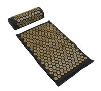 COMPUKAS Acupressure Mat and Massage Pillow Set Soreness 2pcs with Bag, Breathable Cotton Cloth and Abs Material for Yoga and Relaxation Therapy at Home Or Gym