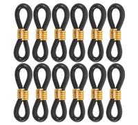COMPUKAS Adjustable Chicken Leg Rings and Parrot Foot Alignment Tool Corrective Support and Easy to Use Design, Rubber and Metal Material, Black Color, 100pcs Pack for Poultry and Ducks Leg