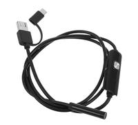 COMPUKAS Automotive Borescope Camera with LED Light, Waterproof Ip68 Inspection Scope for Engine Cylinder Diagnostics, 3.28ft Semi-rigid Snake Cable Compatible with Android Phones