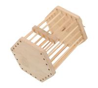 COMPUKAS Bamboo Insect Breeding Observation Cage with Ventilated Design and Easy Cleaning Feature for Mantises and Small Animals, Suitable for Outdoor Use and Hanging as Decoration