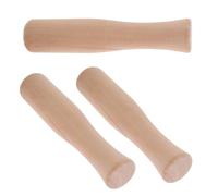 COMPUKAS Beech Wooden Pestle Set Food Muddler 3pcs for Kitchen Use, Multifunctional Garlic Spice and Nut Crusher, Easy to Clean for Crushing and Pounding and Vegetables