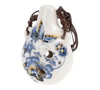 COMPUKAS Beginner Alto Ocarina Ceramic Wind Instrument Mini Portable Musical Instrument for Lightweight Smooth Surface for Practice and Performance