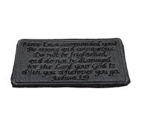 COMPUKAS Bible Quote Embroidered Patch Cloth Clothes Patch for DIY Decoration and Sewing Applique on Socks