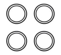 COMPUKAS Bike Stopwatch Fixator 8Pcs Black Silicone Band for Bike Stopwatch Base Holder on Bumpy Roads
