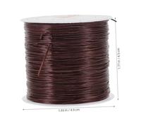 COMPUKAS Black Elastic Wire for Hair Extensions Wear-resistant Soft Thread for Seamless Invisible Styling DIY Beading Jewelry Bracelet Making and Crafting