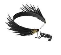 COMPUKAS Black Gothic Style Spider Wing Hairband for Halloween Photo Props and Group Photos, Felt and Alloy Material Hair Accessory Creating Halloween Atmosphere