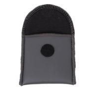 COMPUKAS Black Pu Hearing Aid Storage Pouch Small Portable Organizer