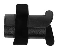 COMPUKAS Black Pu Leather Trumpet Valve Protector Pad for B-flat Trumpet Prevent Wear and Extend Service Life Stylish Appearance for Performance Occasions