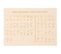 COMPUKAS Braille Letter Board for Blind People Lightweight Wooden Learning Board with Versatile Design Suitable for Teaching and Learning Essential Blind People Supply