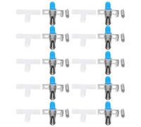 COMPUKAS Bunny Water Feeders 10 Sets and Easy to Install Splash-proof of Metal Rabbit Water Bottles for Small Animals Suitable for Rabbit Cages and Chinchilla Homes