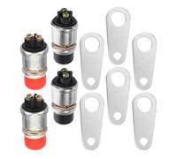 COMPUKAS Car Engine Start Push Button Switch Heavy Duty Zinc Alloy and Iron Construction, Efficient Startup Ignition Switch for Vehicles and Boats Suitable for Emergency Situations