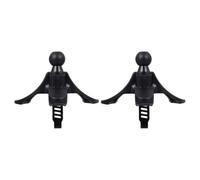 COMPUKAS Car Phone Holder 2 Pcs Black Plastic Air Vent Mount