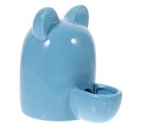 COMPUKAS Cartoon Cat Ears Pet Water Dispenser and Feeder Automatic Ceramic Bowl for Small Pets Like Hamsters and Rabbits Cute Design for Easy Feeding and Decoration