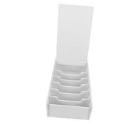 COMPUKAS Cash Tray Organizer with Lid, Five-Grid Desktop Cash Box for Money and Coin Storage, Multipurpose Cashier Storage Container for Office and Classroom Use