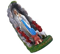 COMPUKAS Catholic Blessed Mother Mary Statue Resin Religious Sculpture Decorative Figurine for Home and Office Compact Space Saving Christian Statue Families and Friends