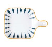 COMPUKAS Ceramic Salad Plates Microwave Safe Reusable Appetizer Plates Easy to Store Assorted Colour Dinnerware for Home Kitchen Use