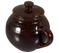 COMPUKAS Ceramic Sealed Jar Brown Food Container with Smooth Surface and Easy to Store Features, Traditional Pickling Jar for Household Use and Kitchen Storage