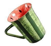 COMPUKAS Ceramic Watermelon Coffee Mug 250ml Heat Resistant Versatile Cup with Unique Design for Morning Routine and Tea Time, Charming Fruit Pattern Latte and Beverage Cup